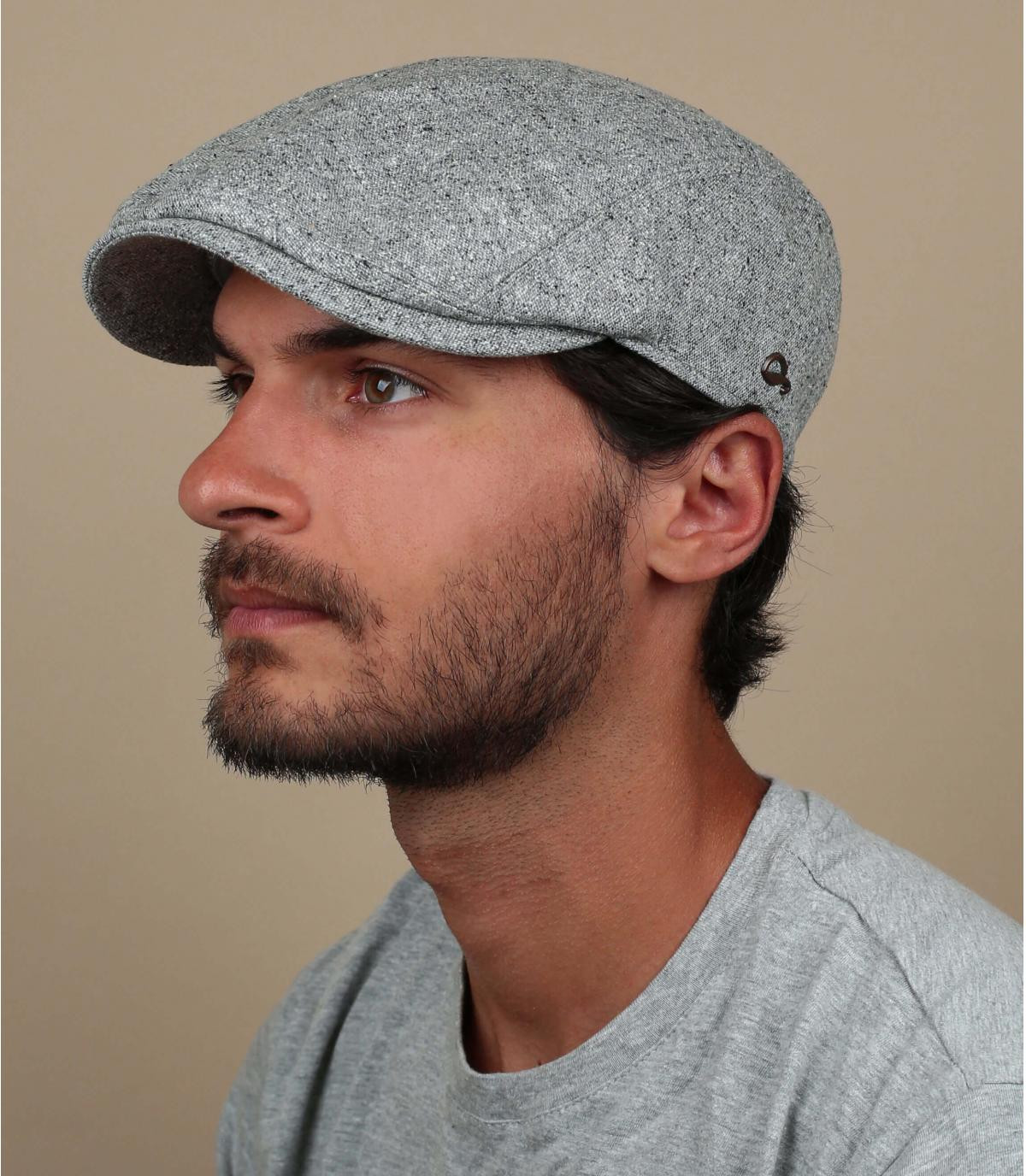 zijden grijze baret Jackson Silk grey zijden grijze baret Jackson Silk grey